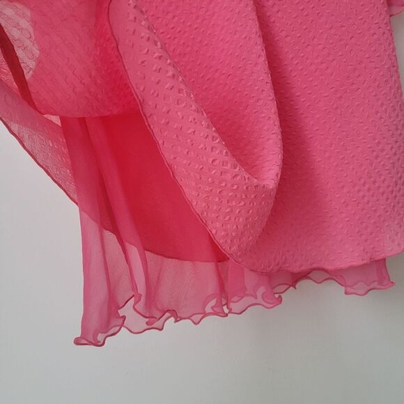 VICTORIA'S SECRET Pajama Short Set Sheer Pink Size Medium - Picture 4 of 8